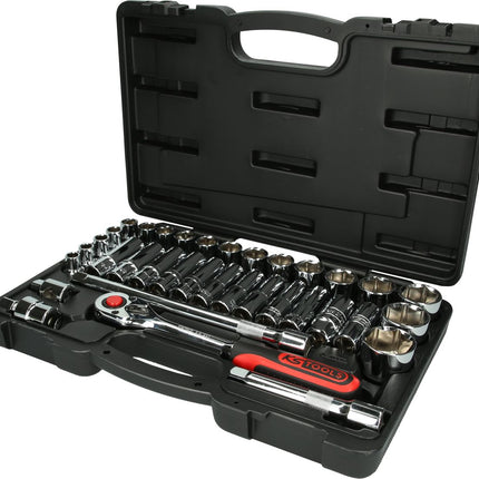 KS TOOLS 1/2' CHROMEplus Coffret de douilles, 35 pcs ( 918.0635 )