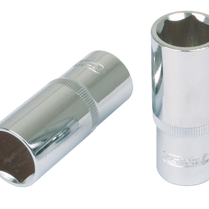 KS TOOLS 1/2" CHROMEplus Sechskant-Stecknuss, lang, 34mm ( 918.1256 ) - Toolbrothers