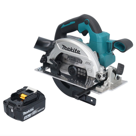 Makita DHS 661 M1U Akku Handkreissäge 18 V 165 mm Brushless + 1x 4,0 Ah Akku - ohne Ladegerät - Toolbrothers