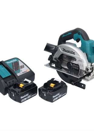 Makita DHS 661 RTU Akku Handkreissäge 18 V 165 mm Brushless + 2x 5,0 Ah Akku + Ladegerät - Toolbrothers