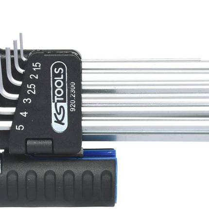 KS TOOLS 3 in 1 Innen6kant-Winkelstiftschlüssel-Satz,10-tlg XL ( 920.2300 ) - Toolbrothers