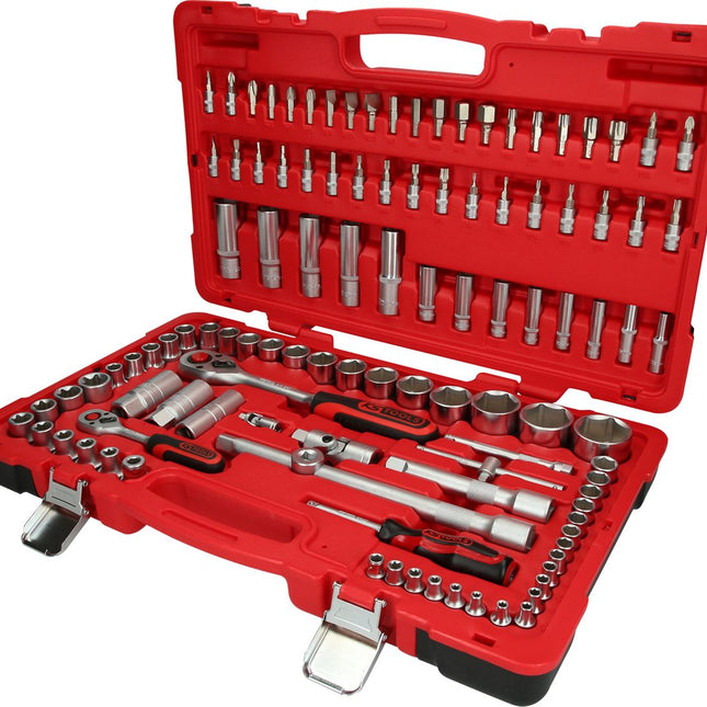 KS TOOLS 1/4"+1/2" Steckschlüssel-Satz, 110-tlg ( 951.0711 ) - Toolbrothers