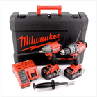 Milwaukee M18 PP2B-502C Akku Schlagbohrschrauber + Schlagschrauber Set 18 V inkl. 2x 5Ah Akku, Ladegerät, Koffer - Toolbrothers