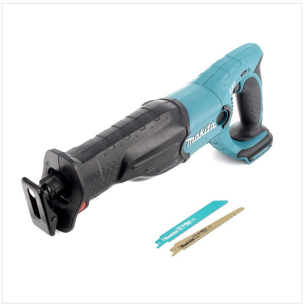 Makita DJR 182 Z Scie récipro sans fil, Scie sabre 18 V Li-Ion, solo + 2x Lames de scie