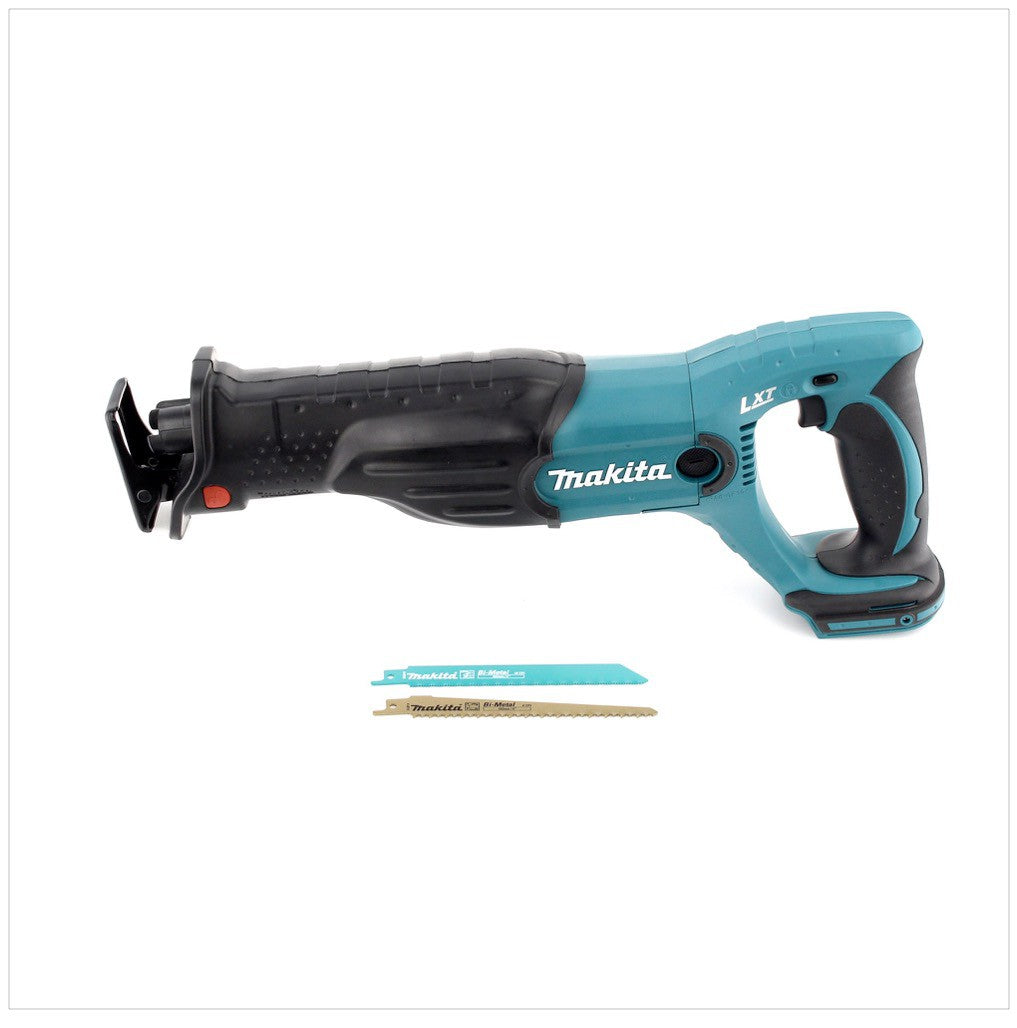 Makita DJR 182 Z Scie récipro sans fil, Scie sabre 18 V Li-Ion, solo + 2x Lames de scie