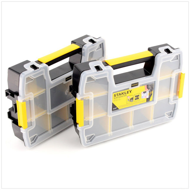 Stanley Stapelbarer Sortmaster Doppel Organizer 29,5 cm Werkzeugbox STST 1-71197 - Toolbrothers