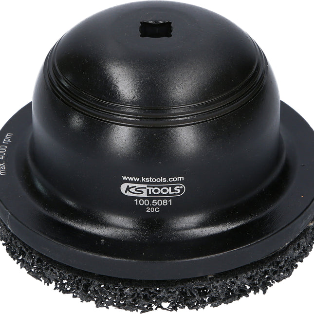 KS TOOLS Aluminium-Radnabenschleifer-Satz Ø 150 mm, Innen-Ø 90 mm, 2-tlg ( 100.5080 )