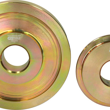 KS TOOLS Spannaufnahme-Satz für Trommeldrehbank Ø 50 mm, 2-tlg  ( 460.4700 ) - Toolbrothers