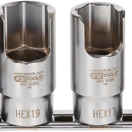 KS TOOLS 3/8" Spezial-Winkel-Rohrverbinder-Stecknuss-Satz, 5-tlg ( 460.5085 ) - Toolbrothers