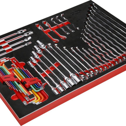 KS TOOLS Serie di chiavi per viti nell'inserto in schiuma, 49 pz ( 811.0049 )