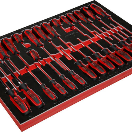 KS TOOLS Schraubendreher-Satz in Schaumstoffeinlage, 27-tlg ( 811.1027 ) - Toolbrothers