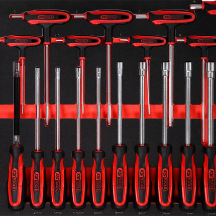 KS TOOLS Schraubendreher- / und Feilen-Satz in Schaumstoffeinlage, 42-tlg ( 813.0042 ) - Toolbrothers