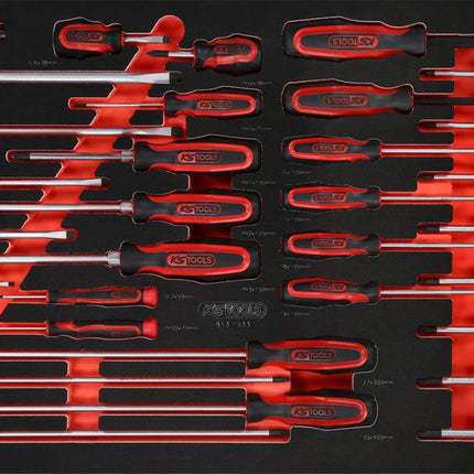 KS TOOLS Schraubendreher-Satz in Schaumstoffeinlage, 33-tlg ( 813.1033 )