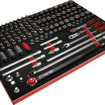 KS TOOLS Serie di chiavi a bussola 1/2' nell'inserto in schiuma, 149 pz ( 821.0149 )