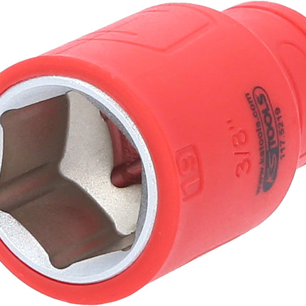 KS TOOLS Llave de vaso aislada de 3/8', 19 mm ( 117.5219 )