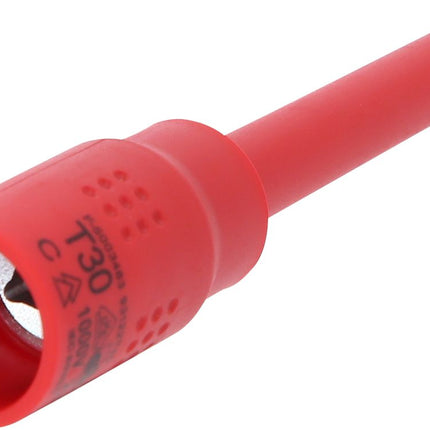 KS TOOLS Llave de vaso con punta Torx aislada 3/8', T30, 122 mm ( 118.3825 )