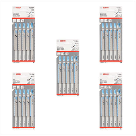 Bosch T 318 A Stichsägeblätter Basic for Metal 25 Stk. 132 mm ( 2608631319 ) - Toolbrothers