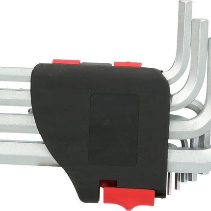 KS TOOLS Kugelkopf-Innensechskant-Winkelstiftschlüssel-Satz, 10-tlg, kurz, 1,5-10mm ( 151.4780 ) - Toolbrothers