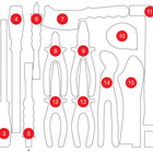 KS TOOLS Inserto de gomaespuma vacío para 811.0017 ( 811.0017-97 )