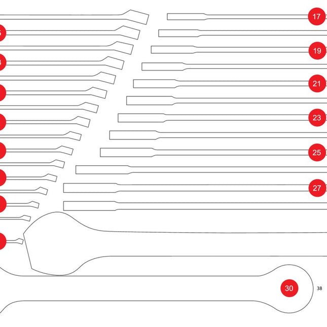 KS TOOLS Leere Schaumstoffeinlage zu 811.0030 ( 811.0030-97 ) - Toolbrothers