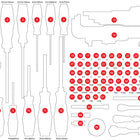 KS TOOLS Inserto in schiuma vuoto per 811.0105 ( 811.0105-97 )