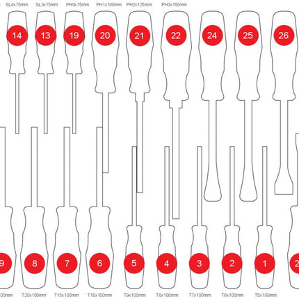 KS TOOLS Insert en mousse pour le 813.0033 ( 813.0033-97 )