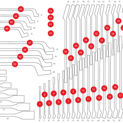 KS TOOLS Inserto di materiale espanso di 813.0057 ( 813.0057-97 )