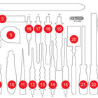 KS TOOLS Insert en mousse vide pour 813.1036 ( 813.1036-97 )