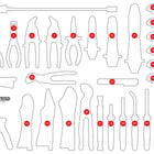 KS TOOLS Insert en mousse vide pour 821.0034 ( 821.0034-97 )
