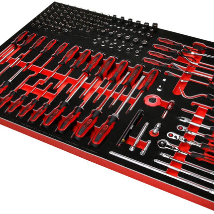KS TOOLS 1/4'' Steckschlüssel- / und Schraubendreher-Satz in Schaumstoffeinlage, 142-tlg ( 821.0142 )