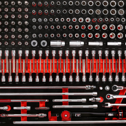 KS TOOLS 3/8'' Steckschlüssel-Satz in Schaumstoffeinlage, 221-tlg ( 821.0221 )