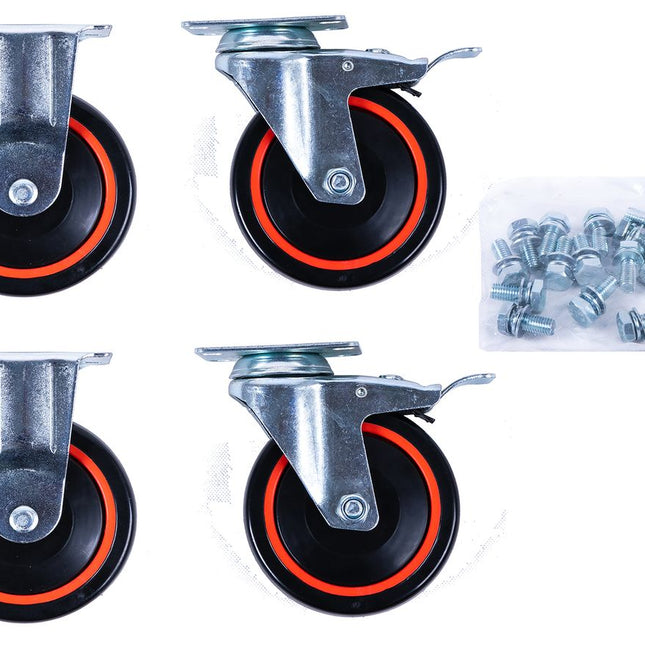 KS TOOLS Rollenset 2 x Lenkrolle + 2 x Laufrolle ( 826.0007-R014P ) - Toolbrothers