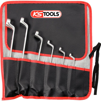KS TOOLS Serie di chiavi poligonali a 2 bocche p.ETorx,piegate,6 pzE6xE8-E20xE24 ( 911.0360 )