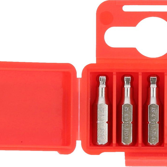 KS TOOLS 1/4" Bit Innensechskant, 25mm, Kugelkopf, 4mm, 5er Pack ( 911.3705 ) - Toolbrothers