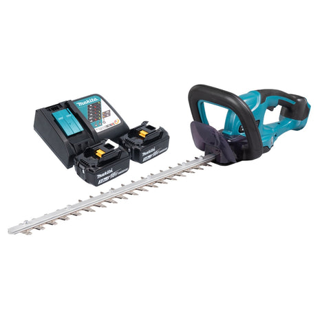 Cortasetos a batería Makita DUH 507 RF2 18 V 50 cm + 2x baterías 3,0 Ah + cargador