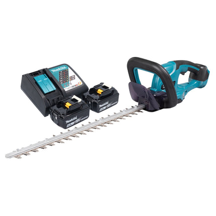 Makita DUH 507 RG2 Cortasetos inalámbrico 18 V 50 cm + 2x batería 6,0 Ah + cargador