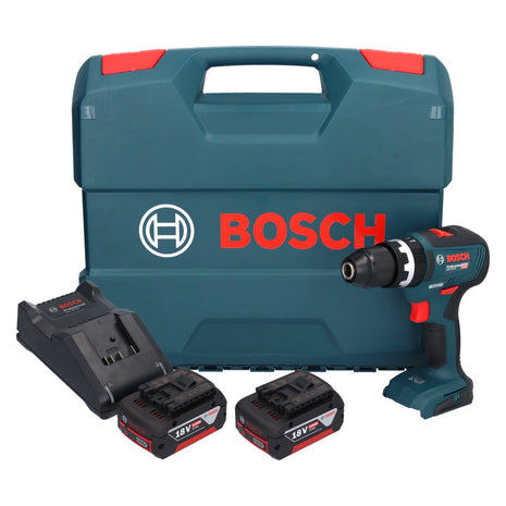 Bosch GSB 18V-55 Professional Akku Schlagbohrschrauber 18 V 55 Nm Brushless + 2x Akku 5,0 Ah + Ladegerät + Koffer - Toolbrothers