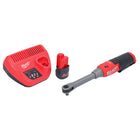 Milwaukee M12 FHIR38LR-251 Clé à cliquet grande vitesse sans fil longue durée 12 V 47 Nm 3/8'' + 1x batterie 2,5 Ah + chargeur