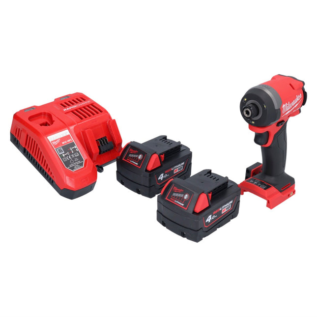 Milwaukee M18 FID3-402 Avvitatore a impatto a batteria 18 V 1/4" 226 Nm Brushless + 2 batterie 4,0 Ah + caricabatterie
