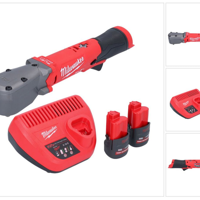 Milwaukee M12 FRAIWF38-252 akumulatorowy klucz udarowy 12 V 3/4" 270 Nm bezszczotkowy + 2x akumulator 2,5 Ah + ładowarka