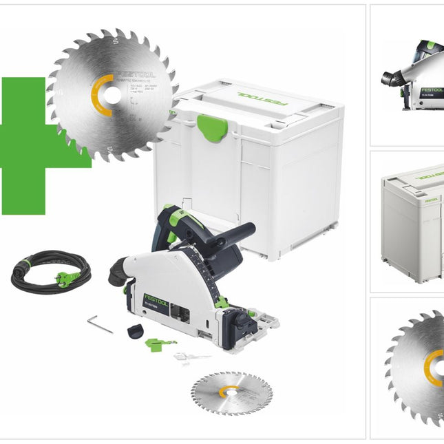 Festool TS 55 F-Plus Master Edition Sega a tuffo 1200 W 160 mm ( 577843 ) + lama + Systainer
