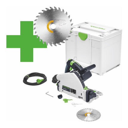 Festool TS 55 F-Plus Master Edition plunge-cut saw 1200 W 160 mm ( 577843 ) + saw blade + Systainer