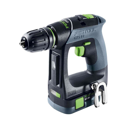 Festool CXS 12 2.5-Plus cordless drill driver 12 V 30 Nm brushless ( 576864 ) + 2x rechargeable battery 2.5 Ah + charger + systainer