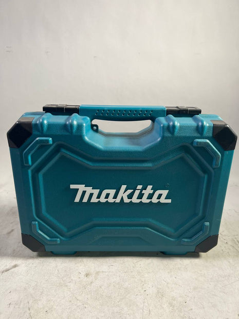 Makita Werkzeug Set 120 tlg E 08713 1 4 3 8 Ratsche Steckschluessel Bits Kombischluessel aus CV Stahl Makpac Unvollstaendig 1 - toolbrothers