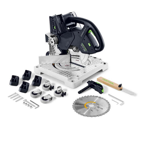 Festool SYMC 70 EB-Basic SYMMETRIC cordless moulding saw 36 V ( 2 x 18 V ) 216 mm ( 577424 ) Solo - without battery, without charger