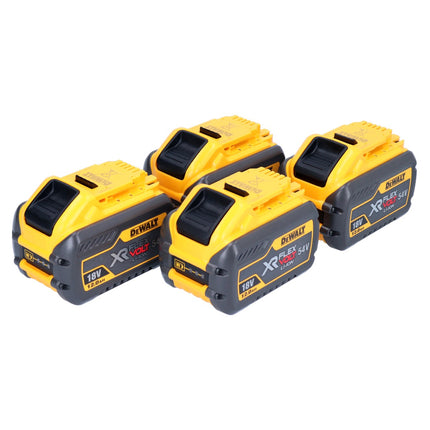 DeWalt 4x DCB 548 batería 18 V / 54 V máx. 12 Ah / 12000 mAh Li-Ion XR FLEXVOLT - con indicador de nivel de carga