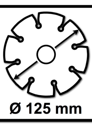 Bosch Standard for Universal Disques à tronçonner diamantés 125 x 22,23 mm 2 pces ( 2x 2608615059 ) pour béton, acier-béton, brique, calcaire et sable-pierre