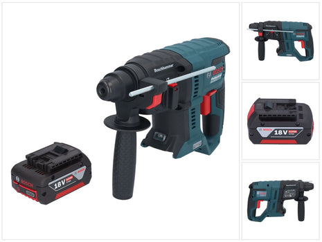 Bosch GBH 18V-21 Professional Marteau perforateur sans fil 18 V 2,0 J SDS plus Brushless + 1x batterie 4,0 Ah - sans chargeur