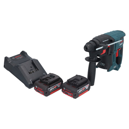 Bosch GBH 18V-21 Professional Akku Bohrhammer 18 V 2,0 J SDS plus Brushless + 2x Akku 4,0 Ah + Ladegerät