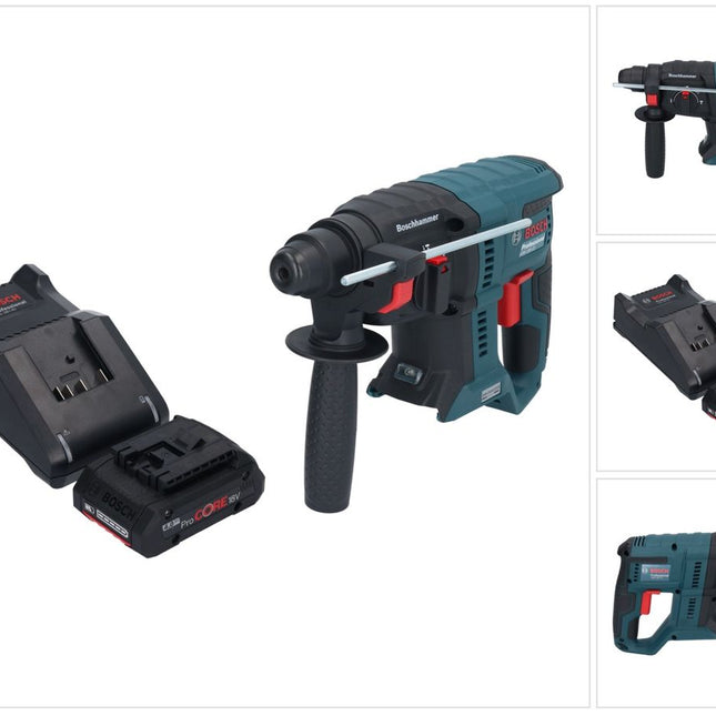 Bosch GBH 18V-21 Professional 18 V 2,0 J SDS plus trapano a percussione a batteria senza spazzole + 1x batteria ProCORE 4,0 Ah + caricabatterie